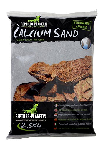 Reptiles Planet Arena de Arena de Calcio terrarios Sand Atacama Negro 2,5 kg